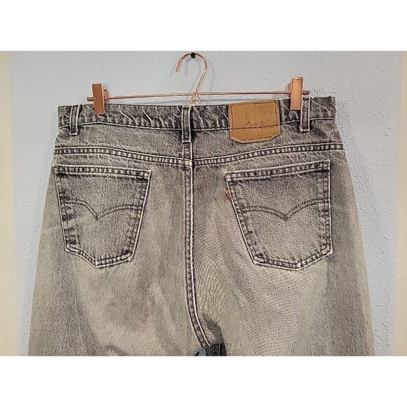 Vintage 80s Levi's Acid‎ Wash Jeans Orange Tab Size 36x29 White Wash Denim - Picture 5 of 9